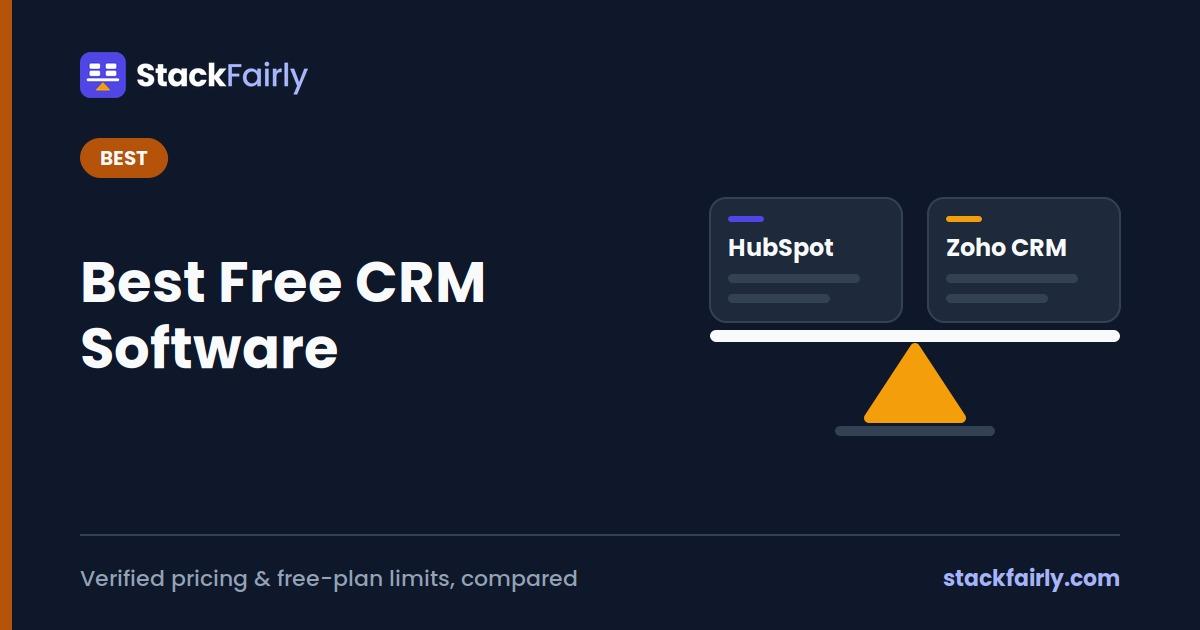 Best Free CRM Software (Actually Tested, 2026)