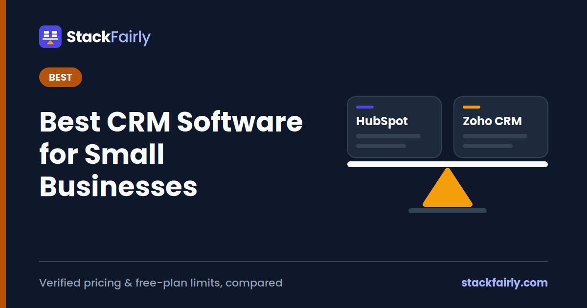 Best CRM Software for Small Businesses (2026)